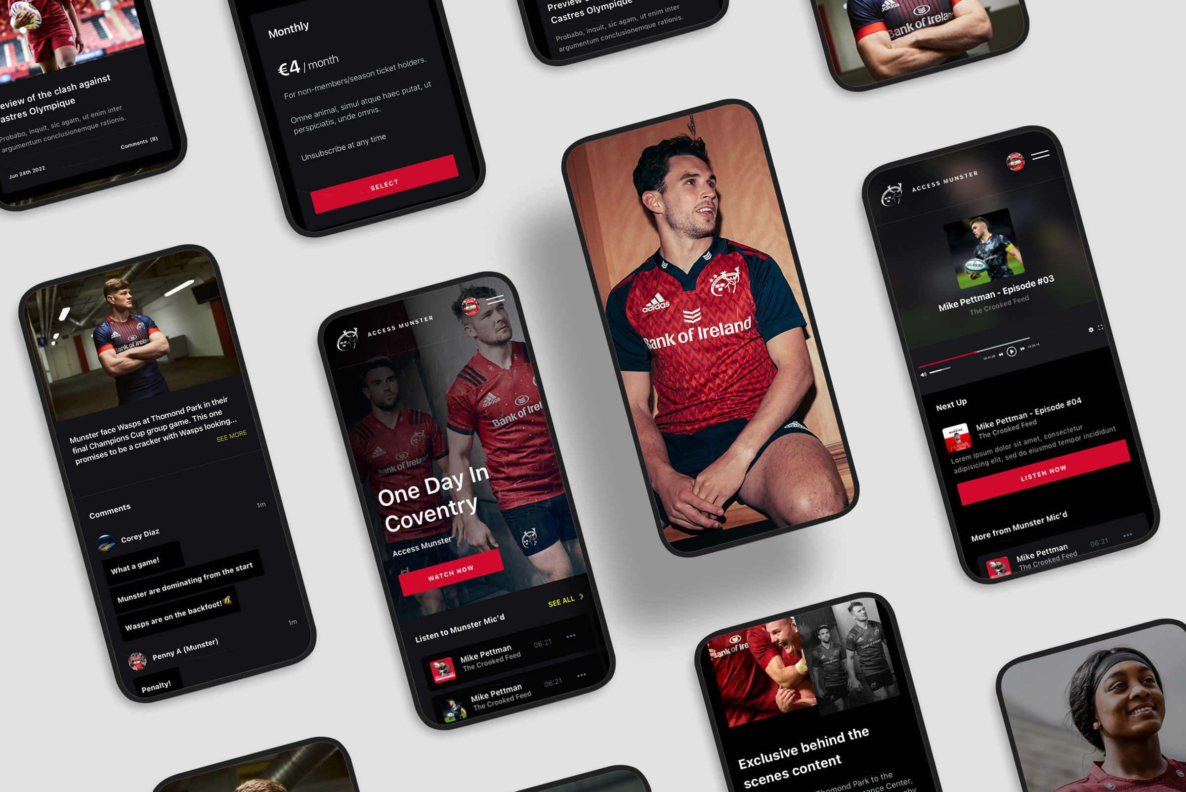 Rugby website UI Design