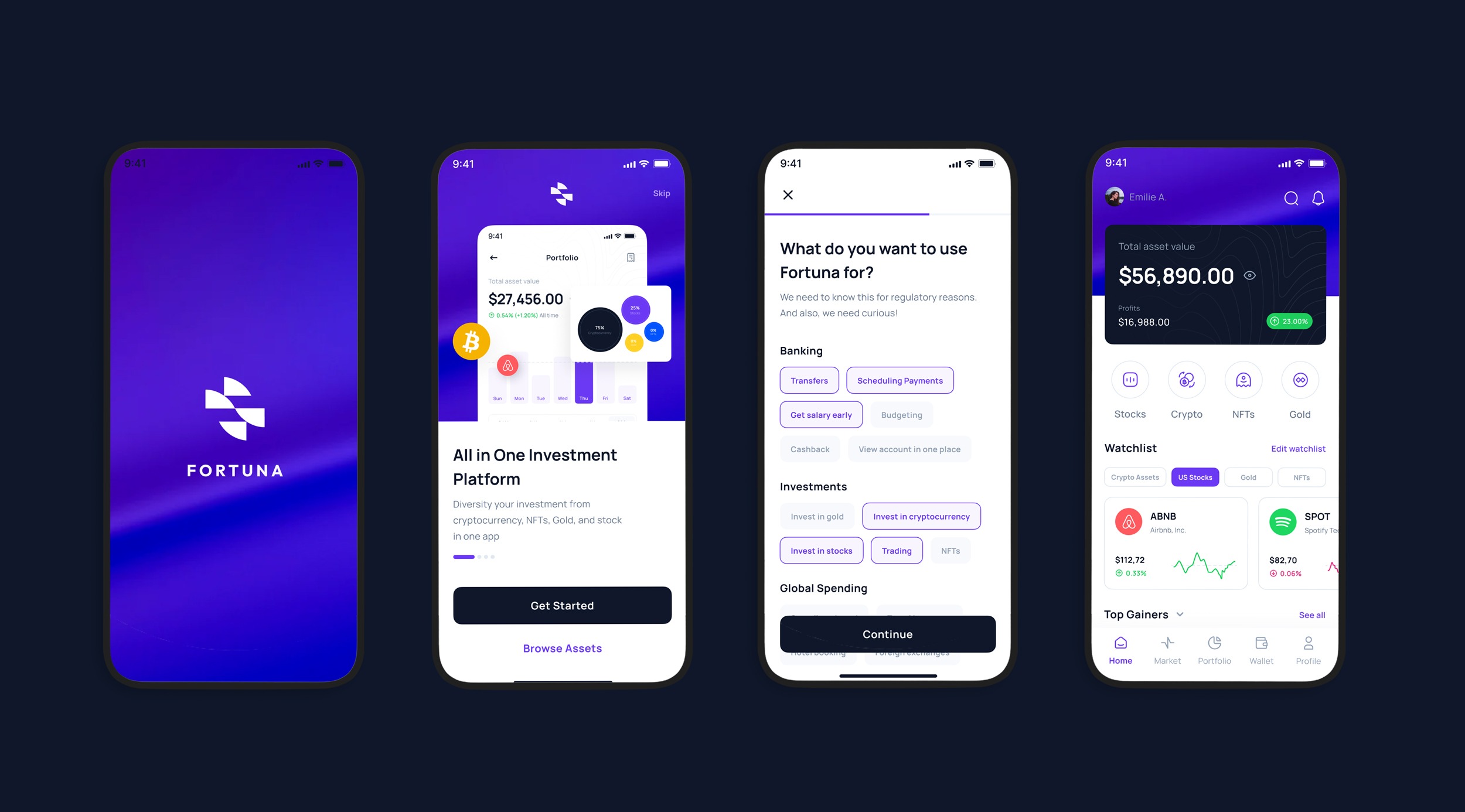 Fortuna Crypto Exchange App